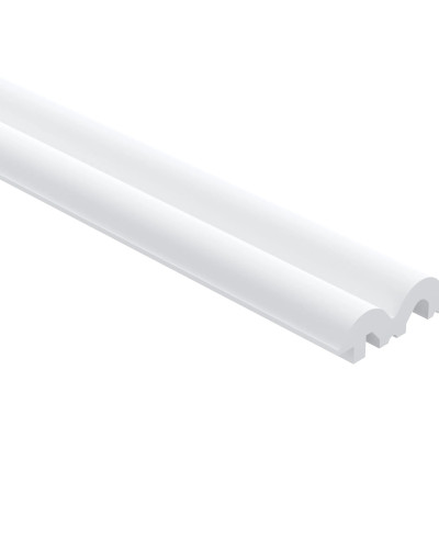 Profil stânga pentru riflajul decorativ 3D Sereno Lamela White L0401T, 200 x 1.25 x 4 cm, Mardom Decor