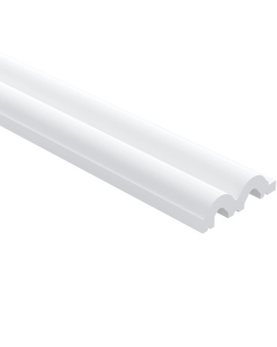 Profil dreapta pentru riflajul decorativ 3D Sereno Lamela White L0401, 270 x 1.25 x 4 cm, Mardom Decor