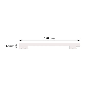 Profil stânga panou decorativ alb Profil lateral stânga pentru panou decorativ alb, într-un interior elegant