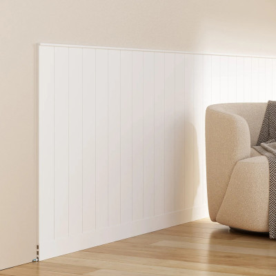 Profil lateral stânga pentru panou decorativ alb, într-un interior elegant