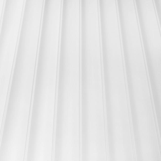 Panou decorativ riflat 3D alb