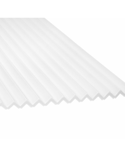 Panou decorativ riflat 3D alb