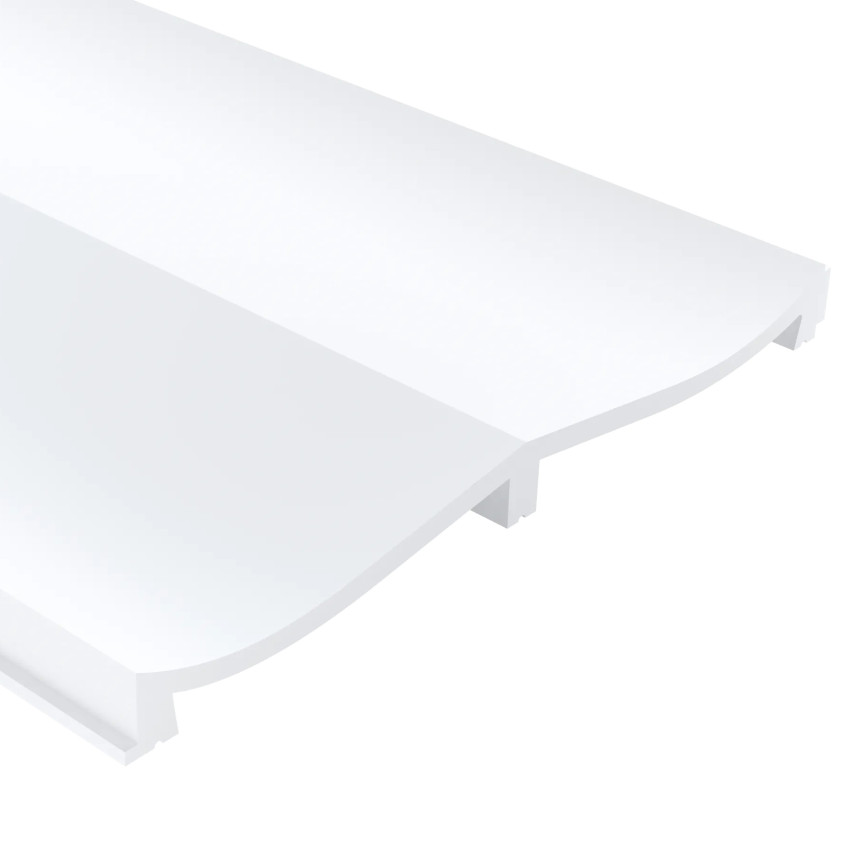 Riflaj decorativ 3D alb, Eterno WP004T