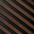 Riflaj decorativ 3D Lamelli Largo, Dark Oak, 200x11.5 cm, Mardom Decor