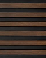 Riflaj decorativ 3D Lamelli Largo, Dark Oak, 270x12 cm, Mardom Decor