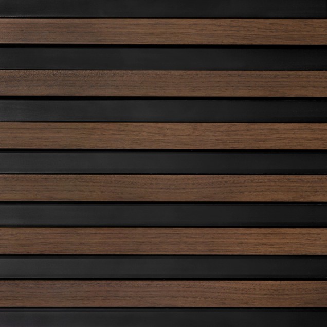 Panou decorativ riflat 3D stejar închis