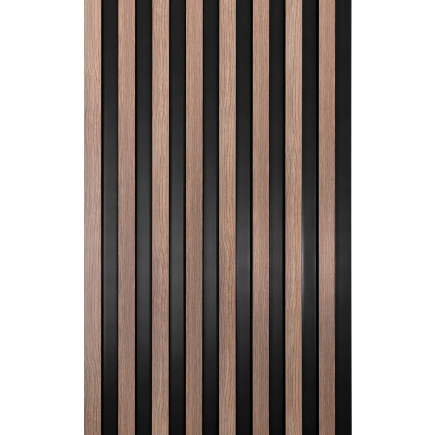Profil dreapta pentru Panoul riflat 3D Lamelli Largo, Grey Oak, 270x5.6 cm, Mardom Decor