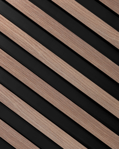Riflaj decorativ 3D Grey Oak, 270x12 cm