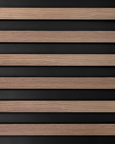 Riflaj decorativ 3D Grey Oak, 270x12 cm