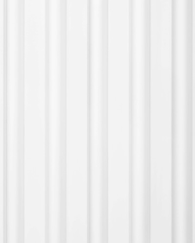 Riflaj decorativ 3D Lamelli Largo, White, 270x12 cm, Mardom Decor