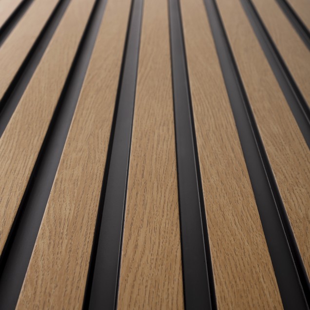 Panou decorativ riflat 3D stejar clasic