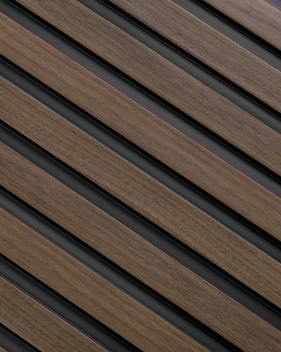 Riflaj decorativ 3D Dark Oak, 270x12 cm