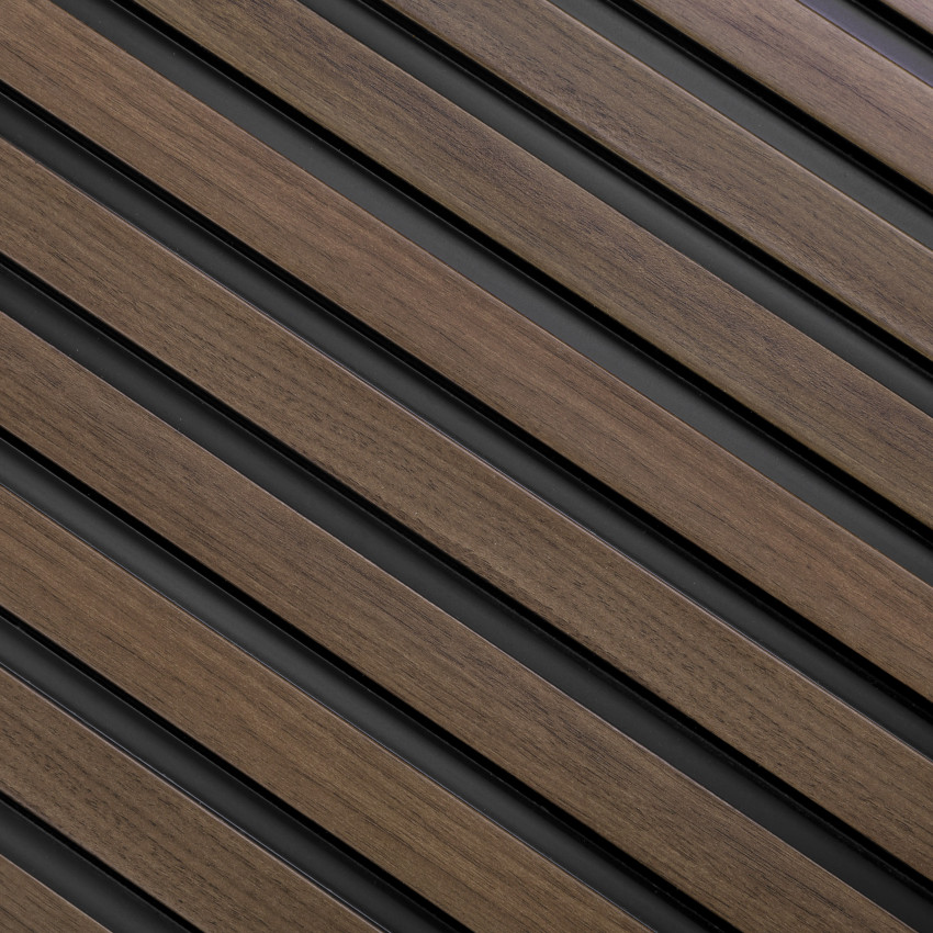 Riflaj decorativ 3D Dark Oak, 270x12 cm
