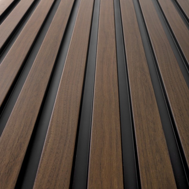 Riflaj decorativ 3D Dark Oak, 270x12 cm