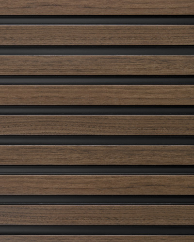Riflaj decorativ 3D Dark Oak, 270x12 cm
