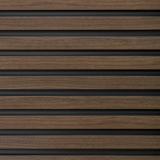 Riflaj decorativ 3D Dark Oak, 270x12 cm
