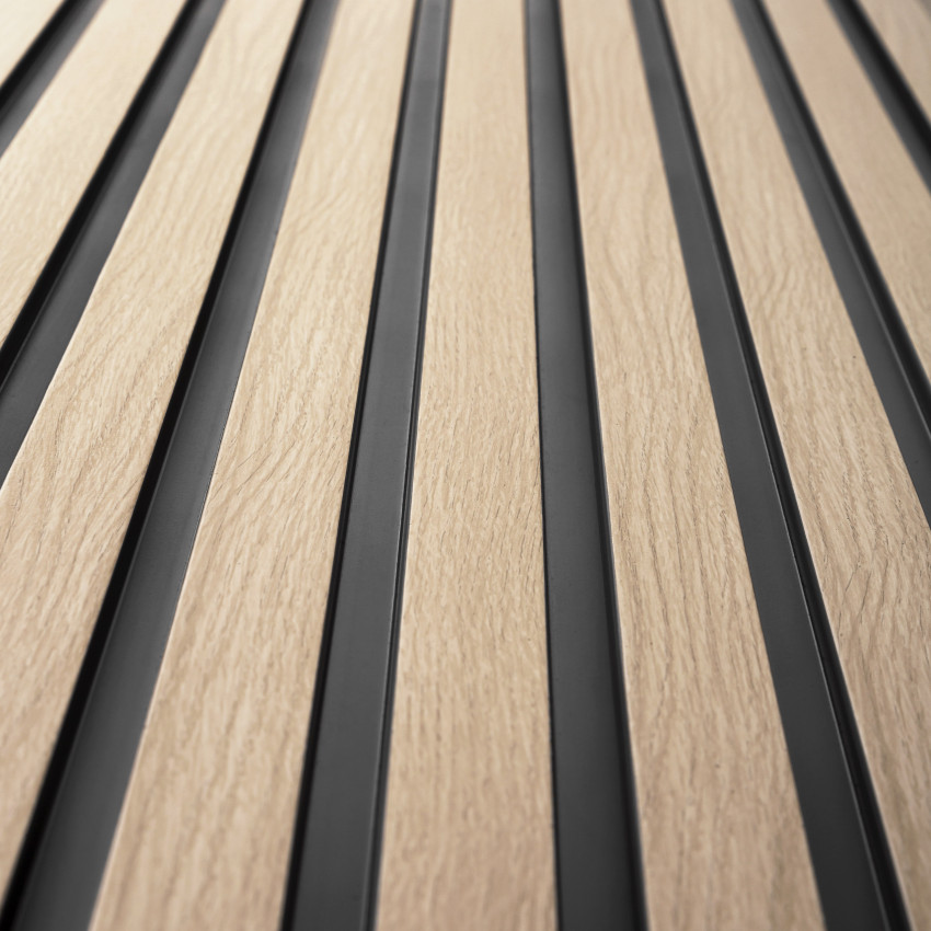 Profil dreapta pentru Panoul riflat 3D Lamelli Medio, Light Oak, 270x3.9 cm, Mardom Decor
