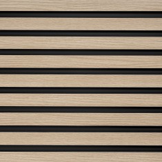 Panou riflat 3D Lamelli Medio, Light Oak, 270x12 cm, Mardom Decor