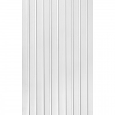 Panou riflat 3D Lamelli Medio, White, 270x12 cm, Mardom Decor, Panouri decorative riflate (riflaje) 