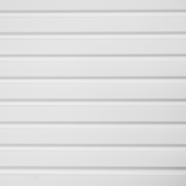 Riflaj decorativ 3D alb, 270x12 cm