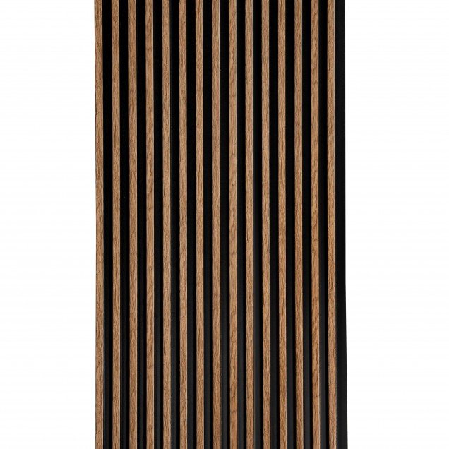 Panou decorativ riflat 3D, finisaj stejar clasic