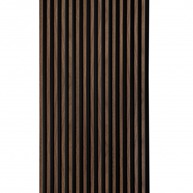 Panou decorativ riflat 3D stejar inchis