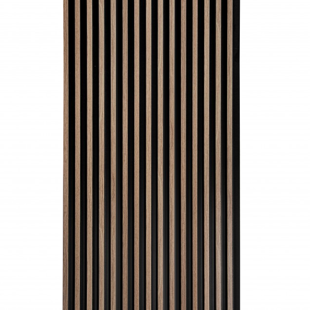 Panou decorativ riflat 3D, stejar gri