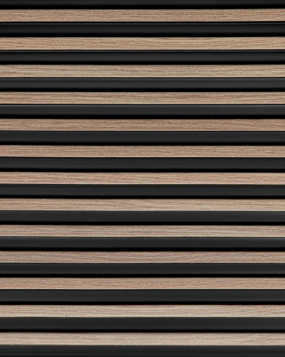 Panou decorativ riflat 3D, stejar gri