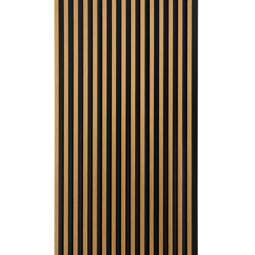Profil stanga pentru Panoul riflat 3D Lamelli Stretto, Natural Oak, 270x3.6 cm, Mardom Decor