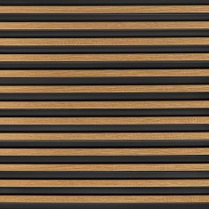 Panou riflat 3D Lamelli Stretto, Natural Oak, 270x12 cm, Mardom Decor