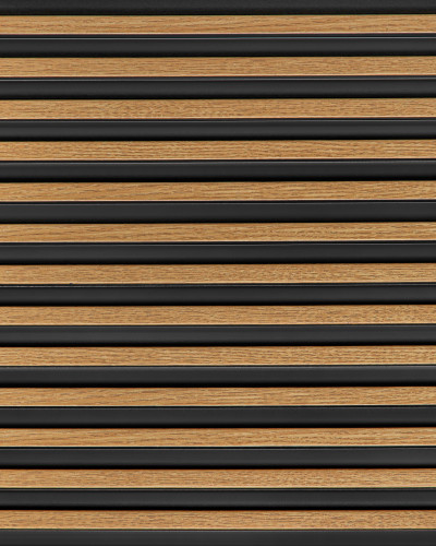 Riflaj decorativ 3D Lamelli Stretto, Natural Oak, 270x12 cm, Mardom Decor