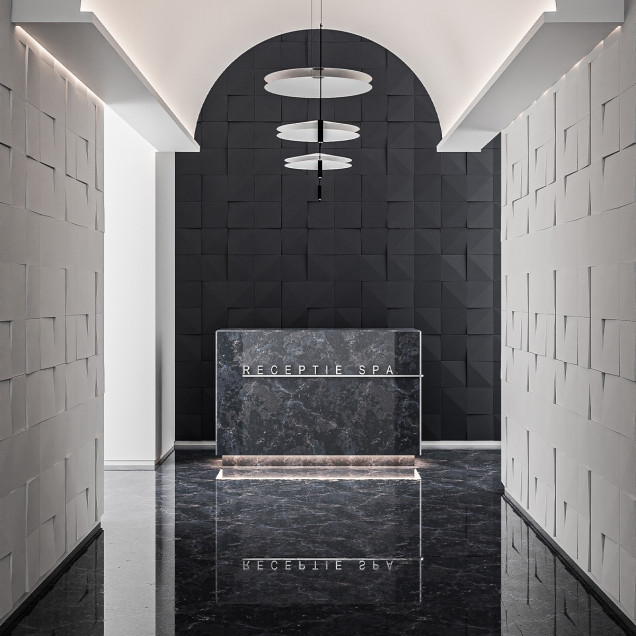 Panou decorativ 3D cu design geometric