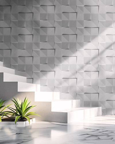 Panou decorativ 3D cu design geometric