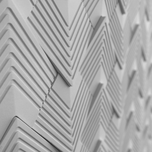 Panou 3D Navaro din ipsos cu design geometric