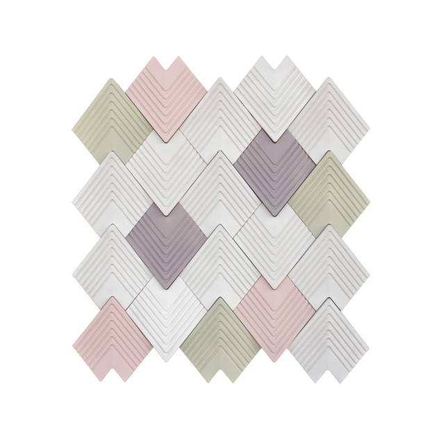 Panou 3D Navaro din ipsos cu design geometric