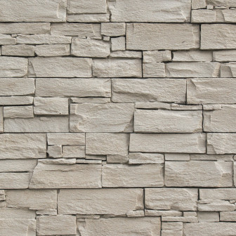 Panou decorativ tip piatră bej într-un interior modern