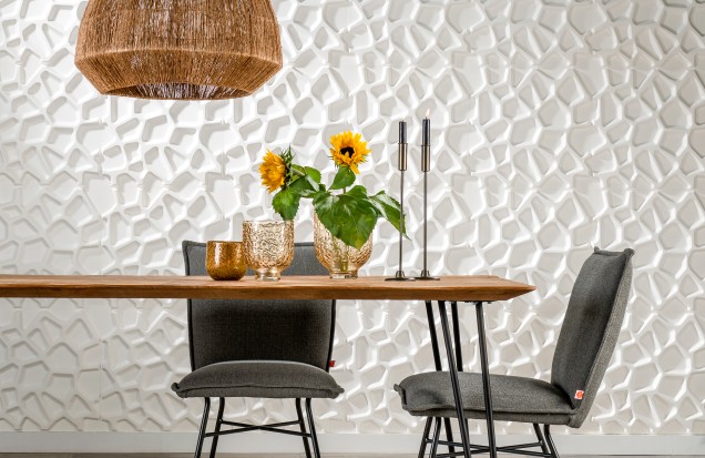 Panouri decorative 3D Gaps, WallArt, 12 placi 50x50cm