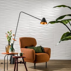 Panouri decorative 3D Waves, WallArt, 12 placi 50x50cm