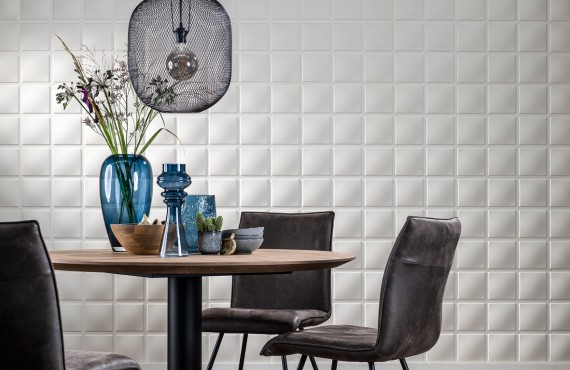 Panouri decorative 3D Cubes, WallArt, 12 placi 50x50cm