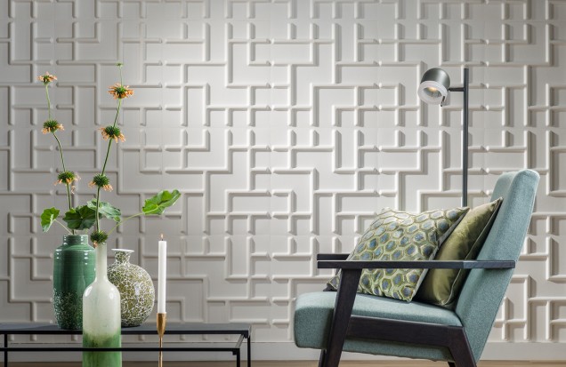 Panouri decorative 3D Tetris, WallArt, 12 placi 50x50cm