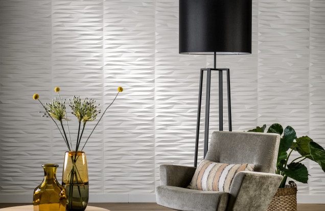 Panouri decorative 3D Valeria, WallArt, 12 placi 50x50cm