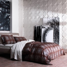 Panouri decorative 3D Ellipses WallArt, 12 placi 50x50cm