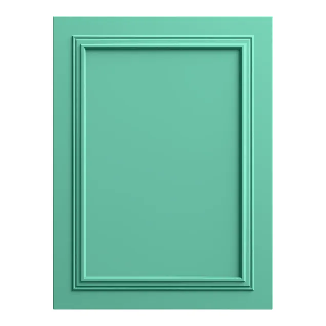 Panou decorativ MDF verde acvatic, finisaj mat, cu cadru discret