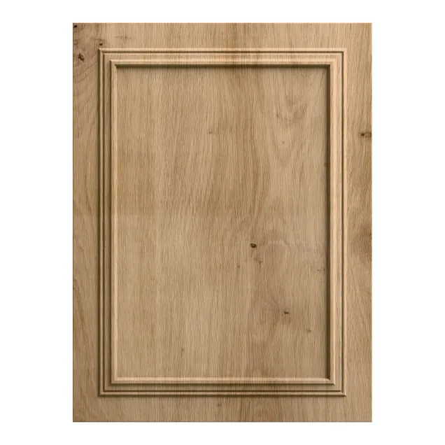 Panou decorativ MDF cu model stejar artizanal și profil dublu
