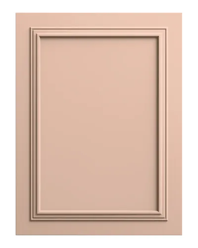 Panou decorativ MDF Agora, roz piersică mat, cu profiluri clasice.
