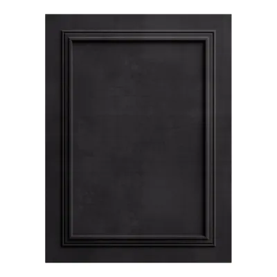 Panou decorativ MDF negru cu finisaj ceramic si cadru mulat