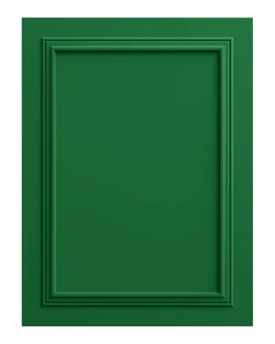 Panou decorativ MDF verde smarald, finisaj mat, cu design cu cadru.