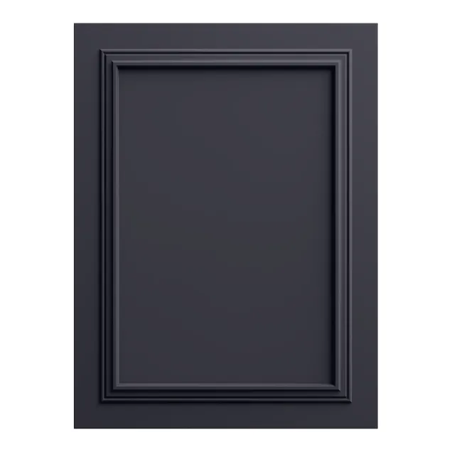 Panou decorativ MDF, culoare grafit mat, cu profil discret in relief.