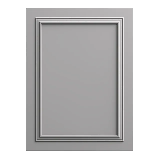 Panou MDF gri koala cu cadru decorativ, finisaj mat