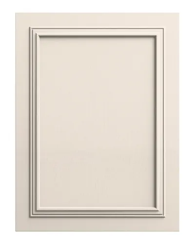 Panou MDF cu finisaj Linen White si textura structurata, cu un cadru dublu proeminent